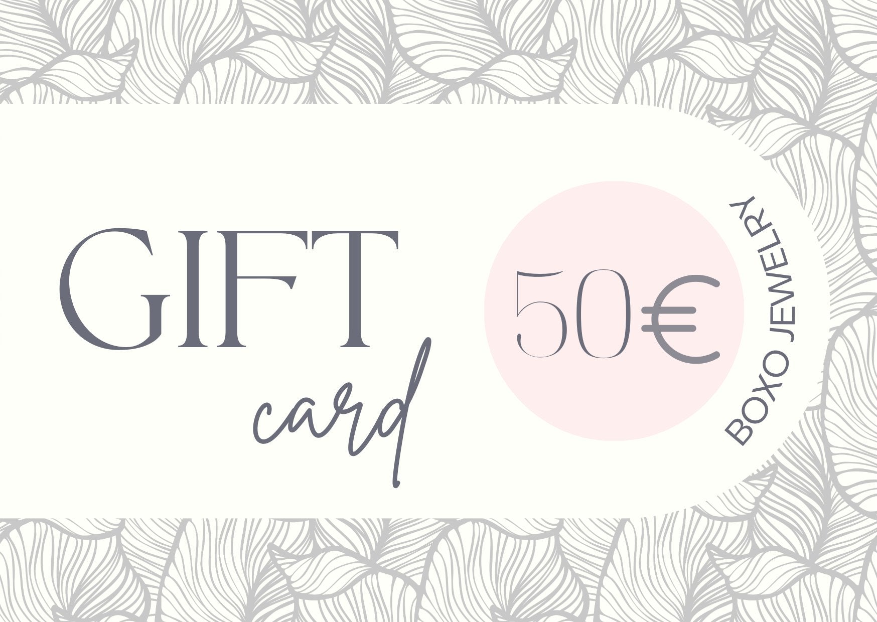 Gift Card Gioielli - BOXO Jewelry