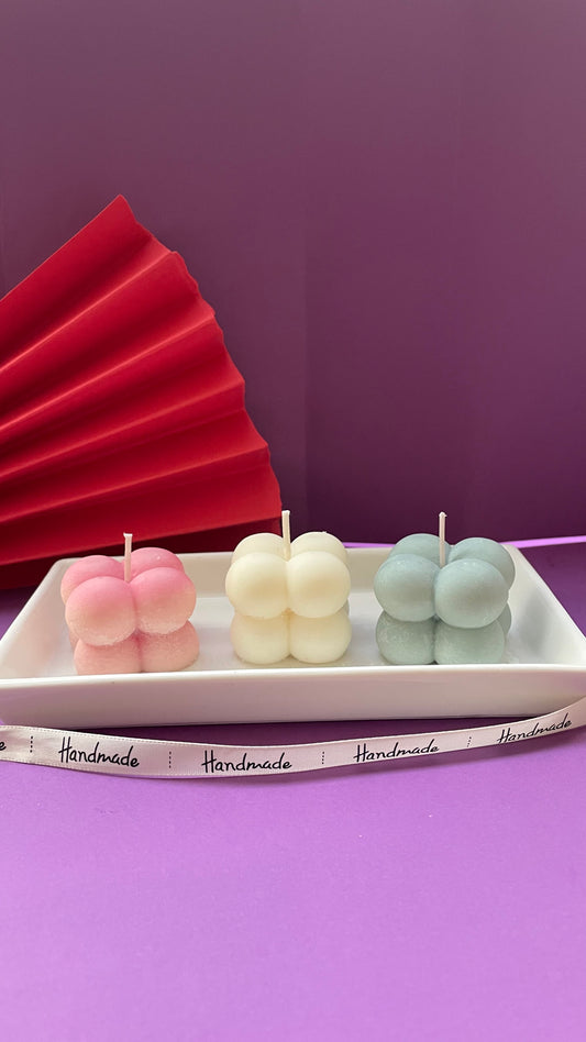 Set 3 candele bubble XS