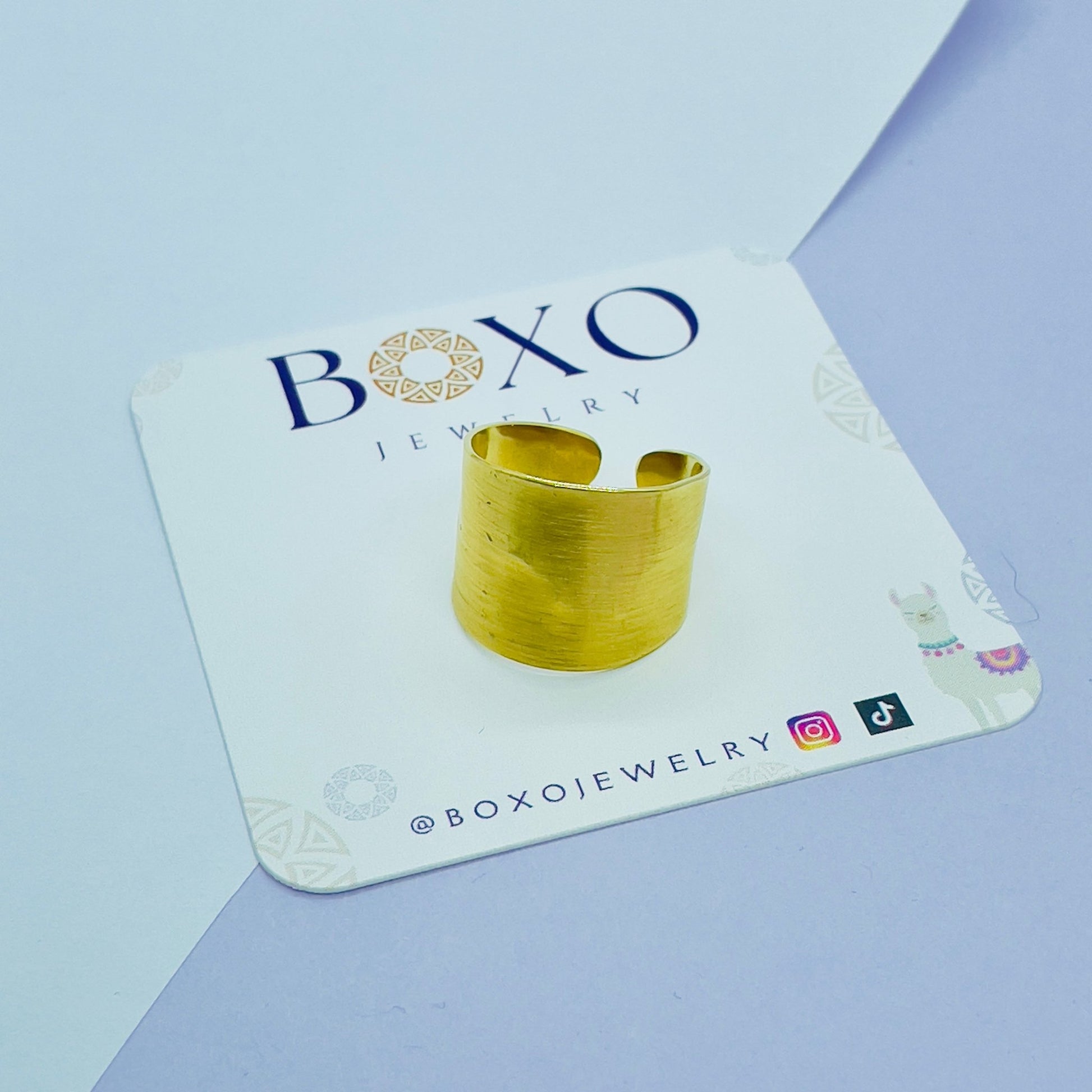 Anello Fascia dorata - BOXO Jewelry