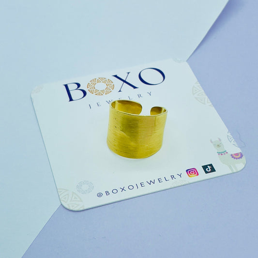 Anello Fascia dorata - BOXO Jewelry