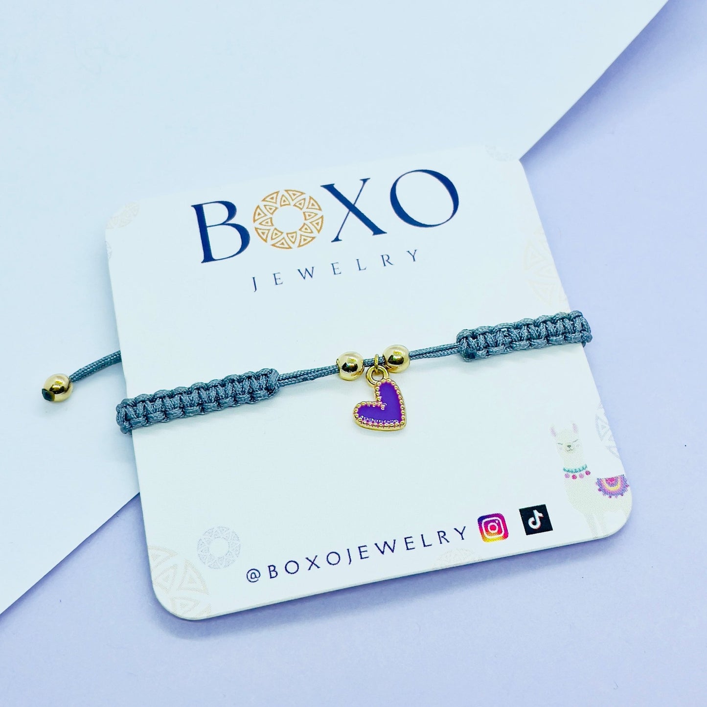 Bracciale cordino e cuore - BOXO Jewelry