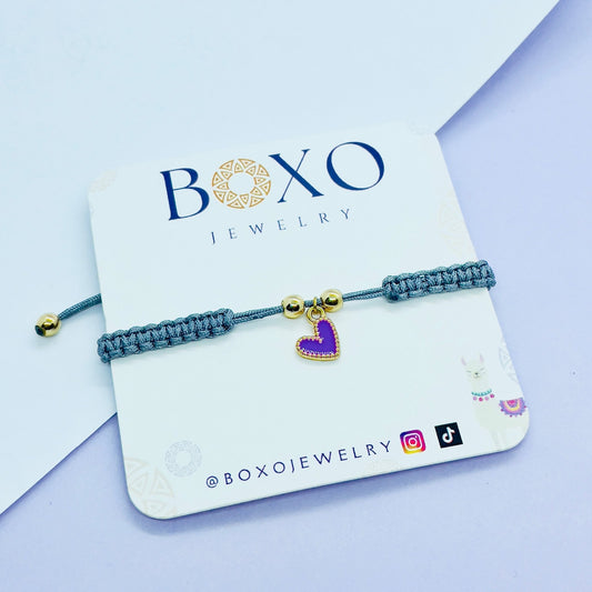 Bracciale cordino e cuore - BOXO Jewelry