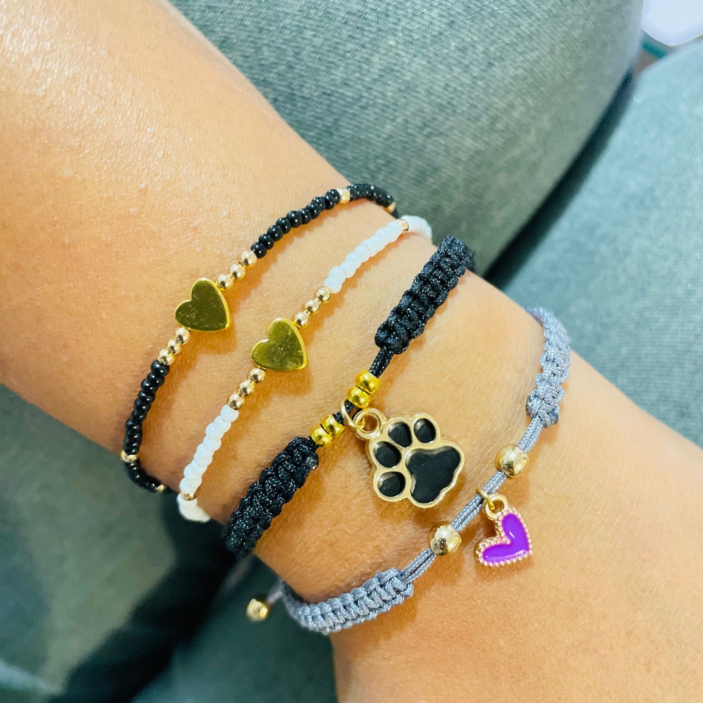 Bracciale cordino e cuore - BOXO Jewelry