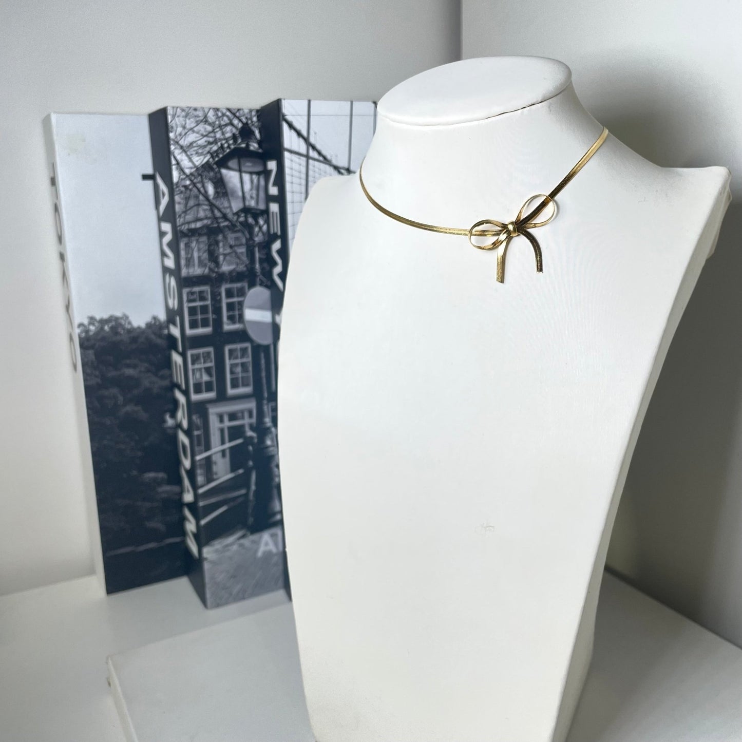 Collana con fiocco dorato - BOXO Jewelry