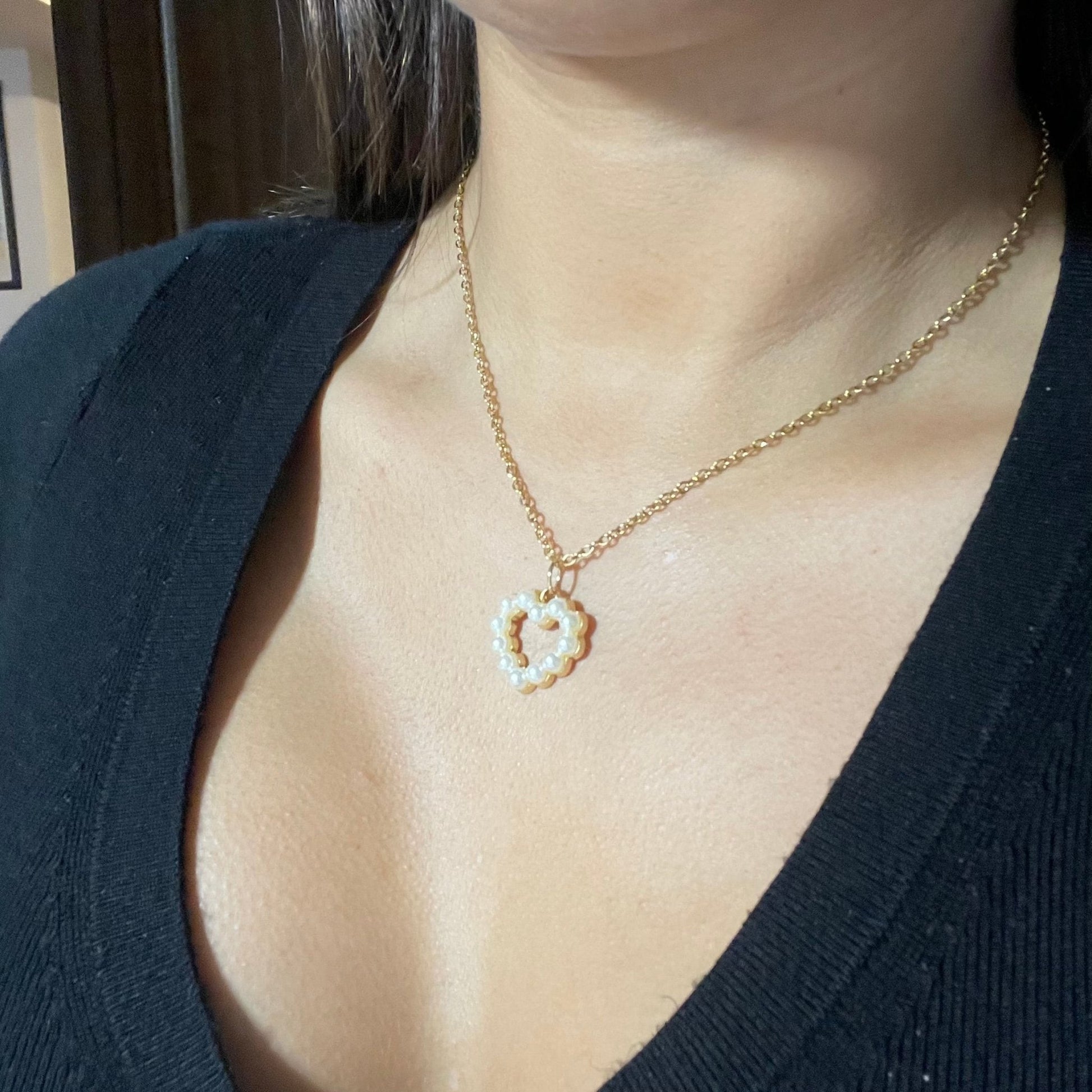 Collana cuore di perle - BOXO Jewelry