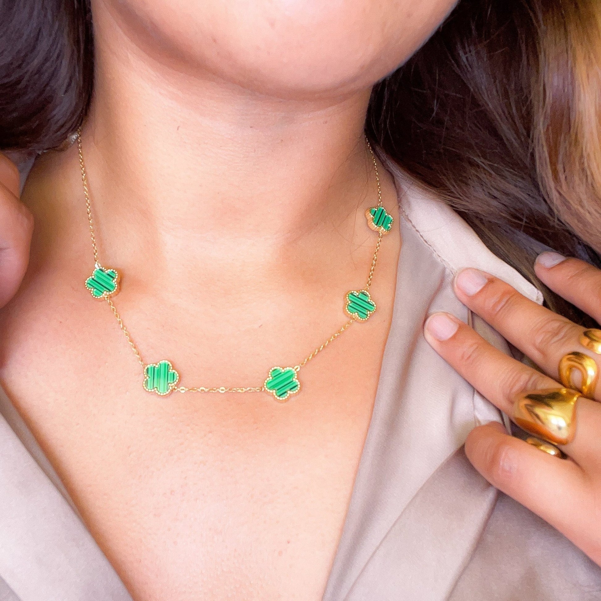 Collana Fiori Verdi - BOXO Jewelry