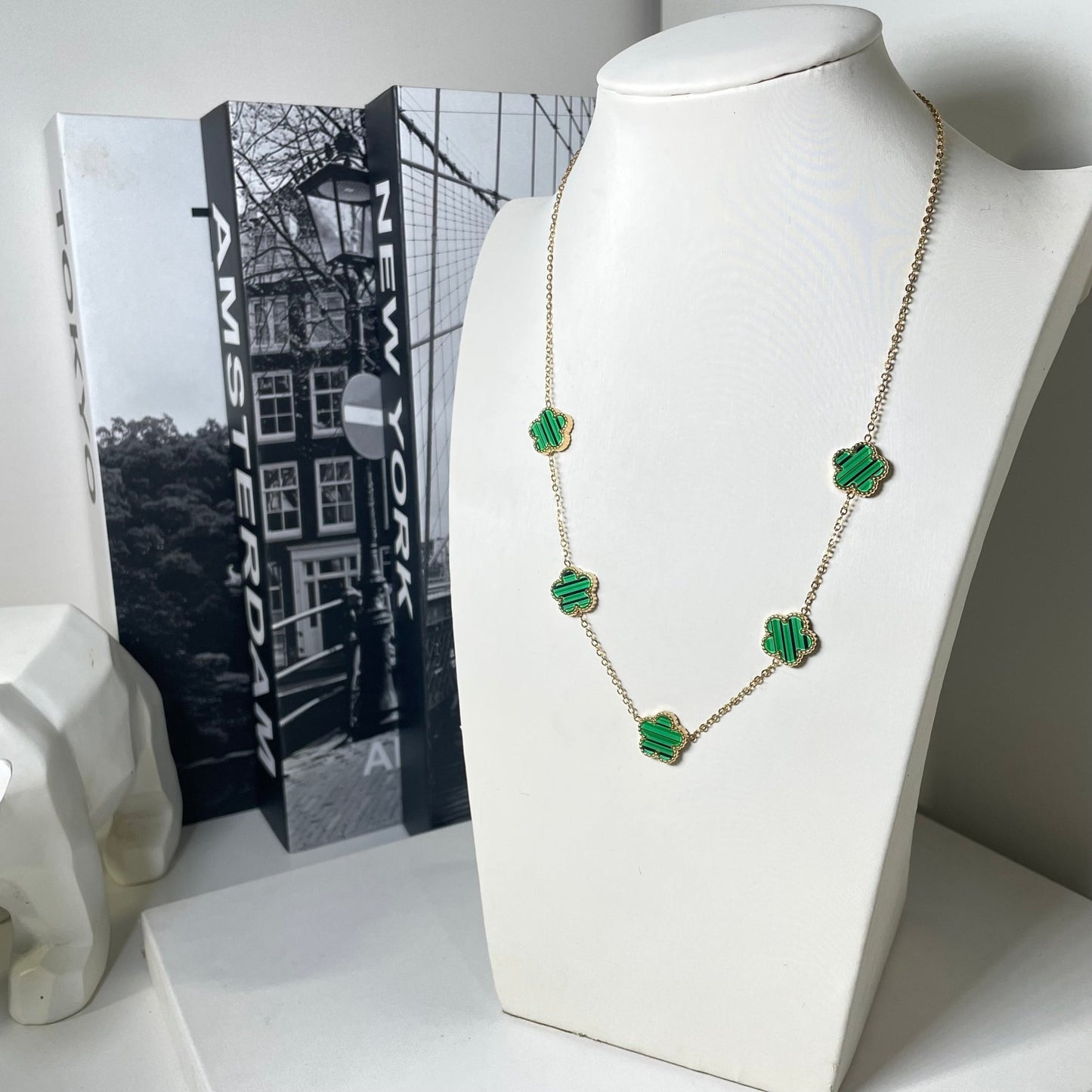 Collana Fiori Verdi - BOXO Jewelry