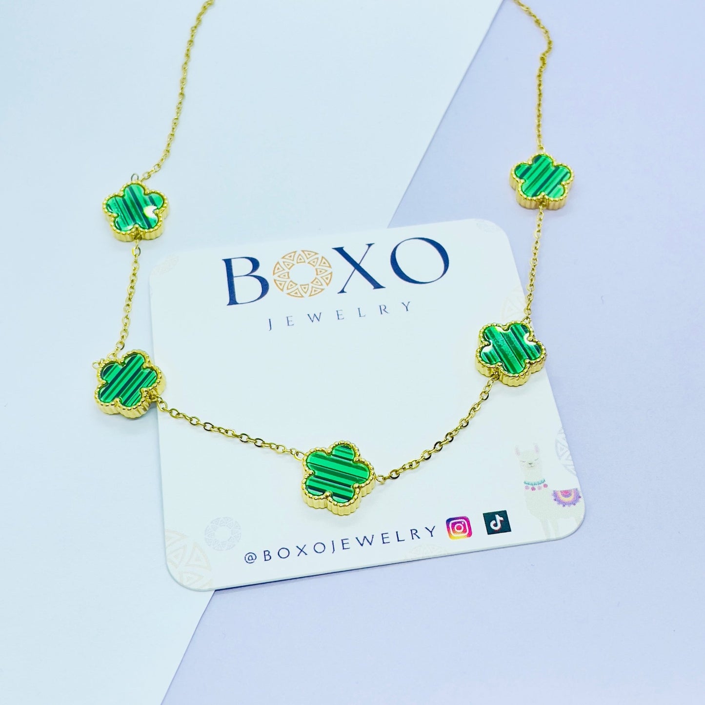 Collana Fiori Verdi - BOXO Jewelry