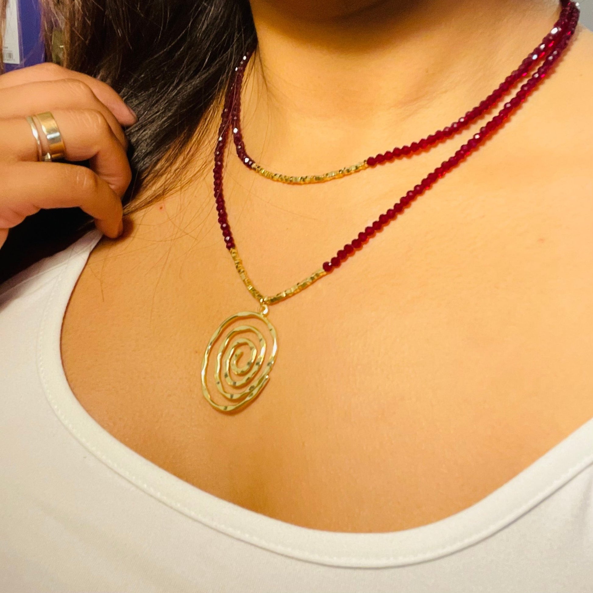 Collana Red and Gold - BOXO Jewelry