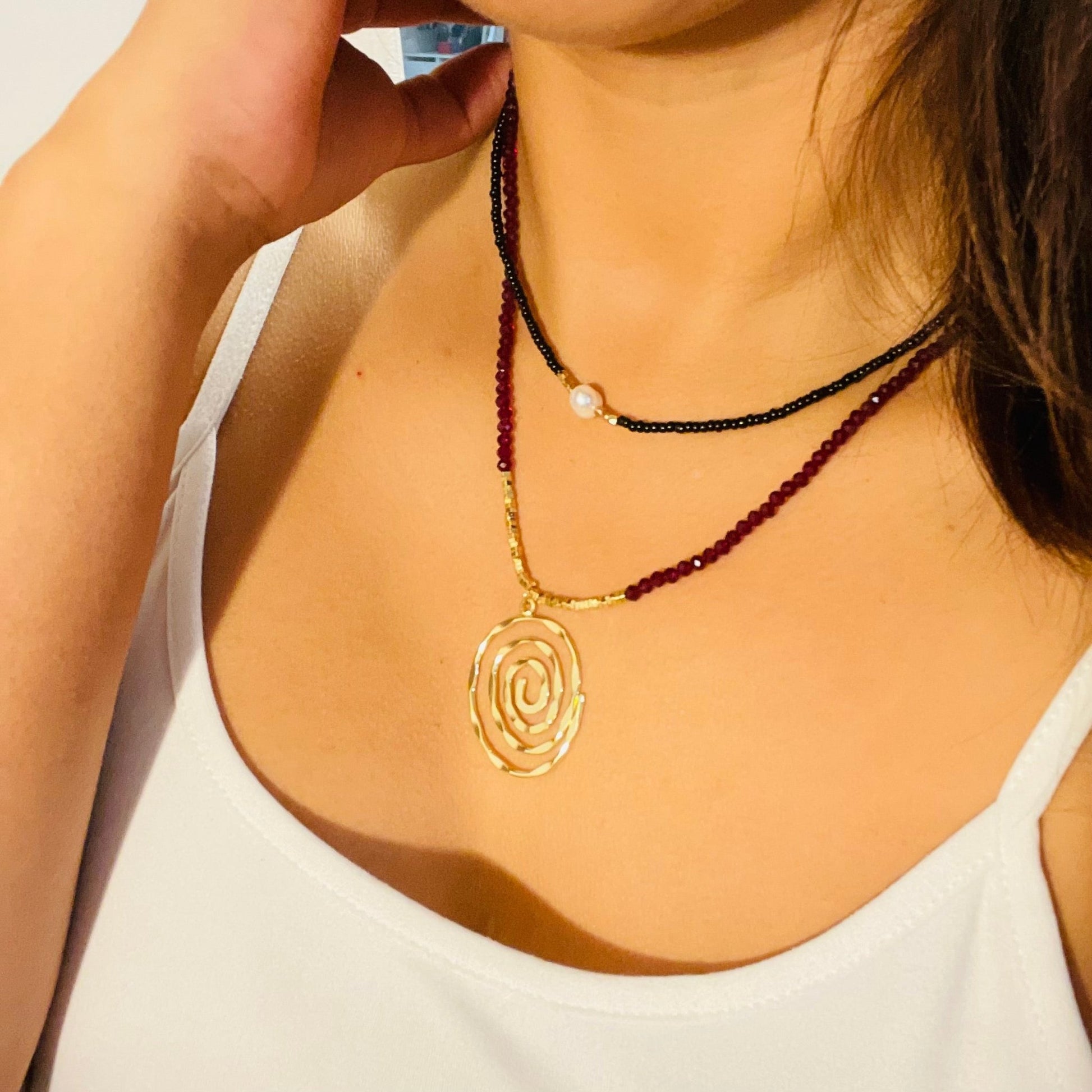 Collana Red and Gold - BOXO Jewelry