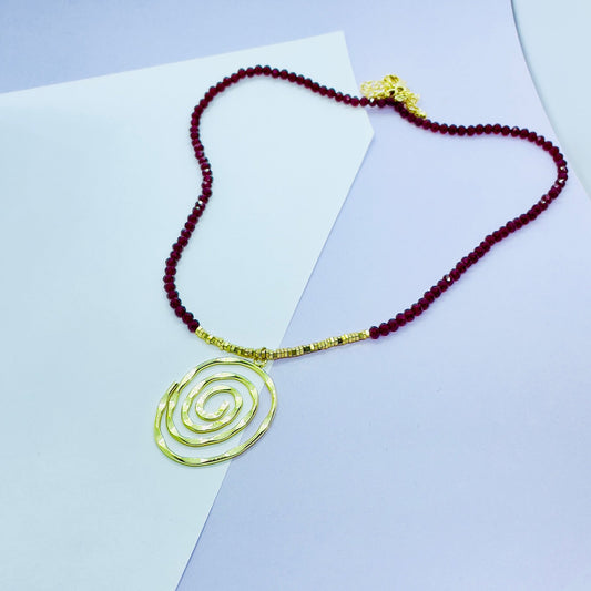 Collana Red and Gold - BOXO Jewelry