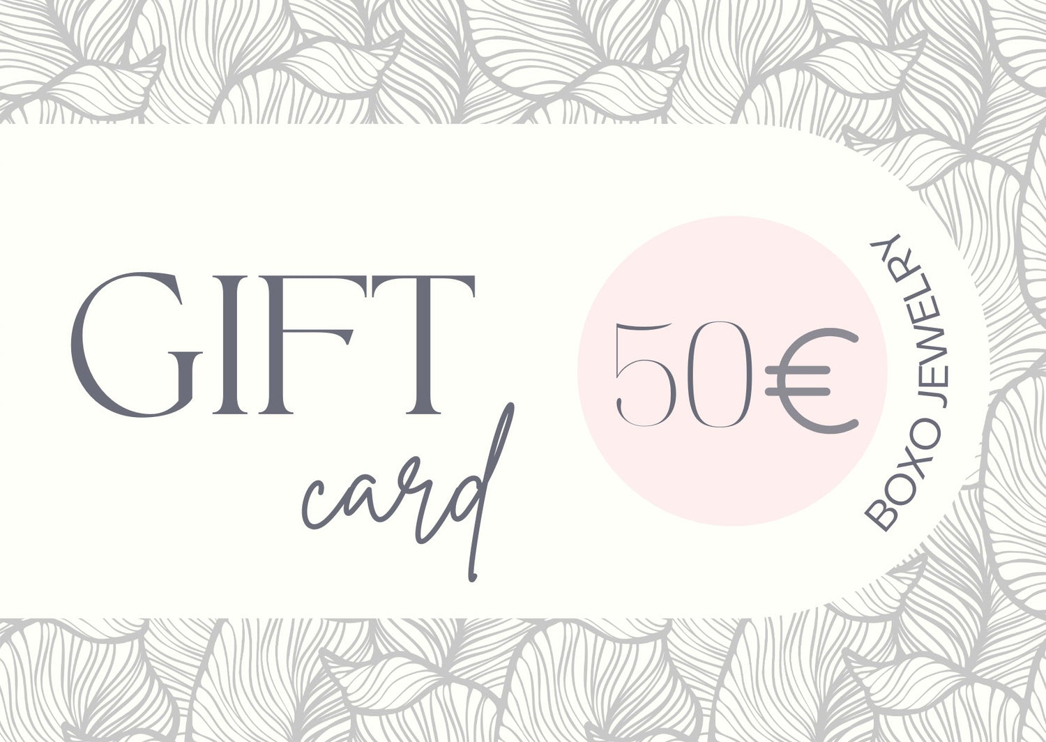 Gift Card Gioielli - BOXO Jewelry